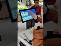 Αποτελεσματική κλίμακα σημείου πώλησης AI με αποθήκευση δεδομένων 32GB 5kg ακαθάριστο βάρος