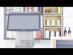 Διπλό χωρητικό σύστημα Android POS Μηχανή χρέωσης Android Pos